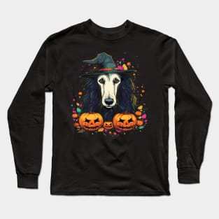 Borzoi Halloween Long Sleeve T-Shirt